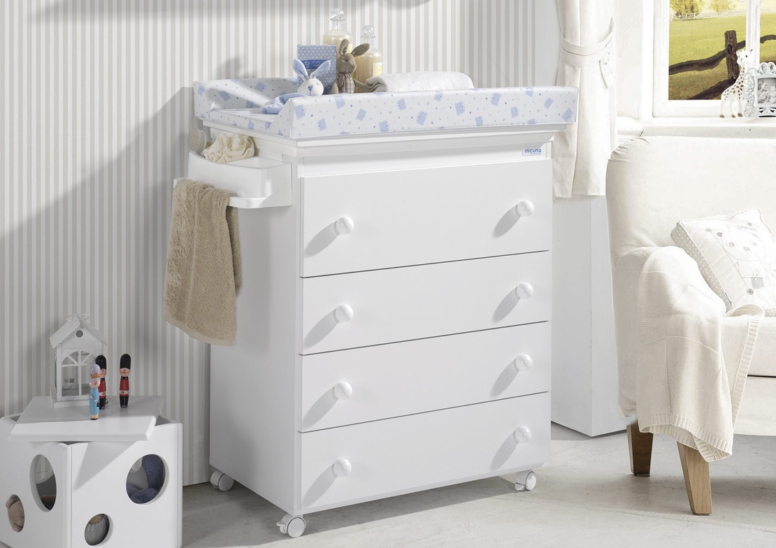 Скрин с вана за къпане и повивалник B970 white beige bears