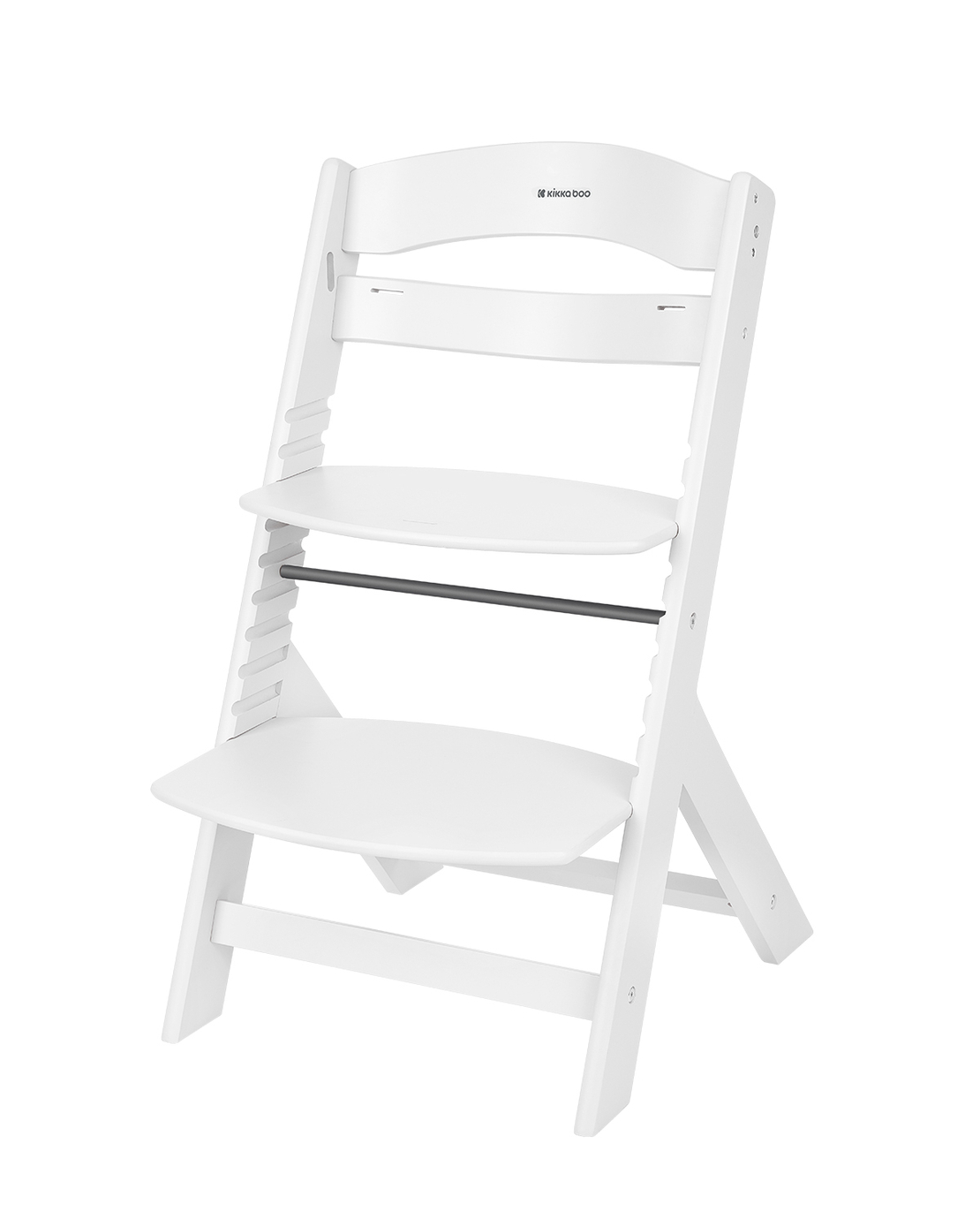 KikkaBoo Дървен Стол за Храненe Nordy White