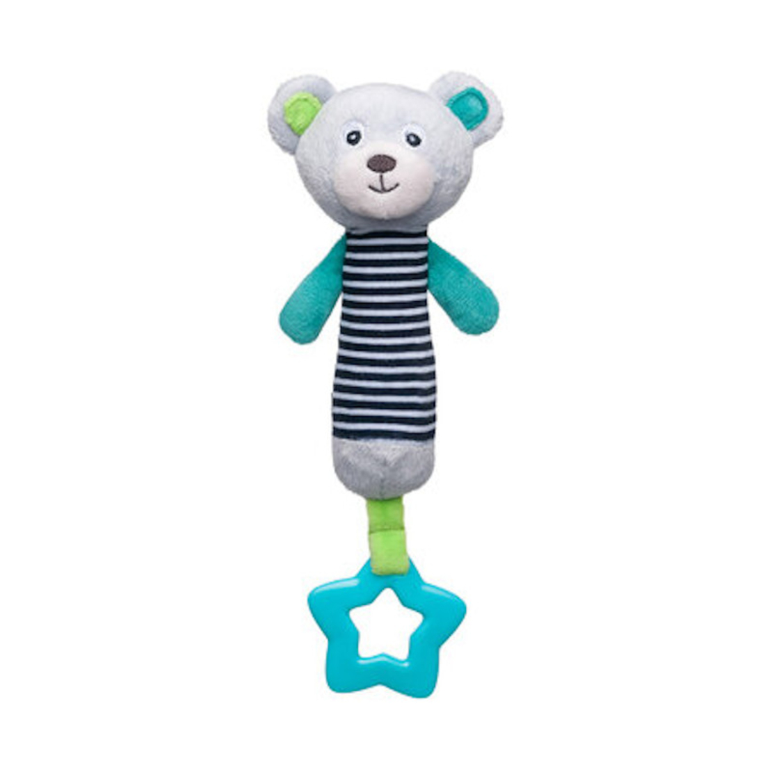 Мека играчка с чесалка и свирка 0м+ BEARS