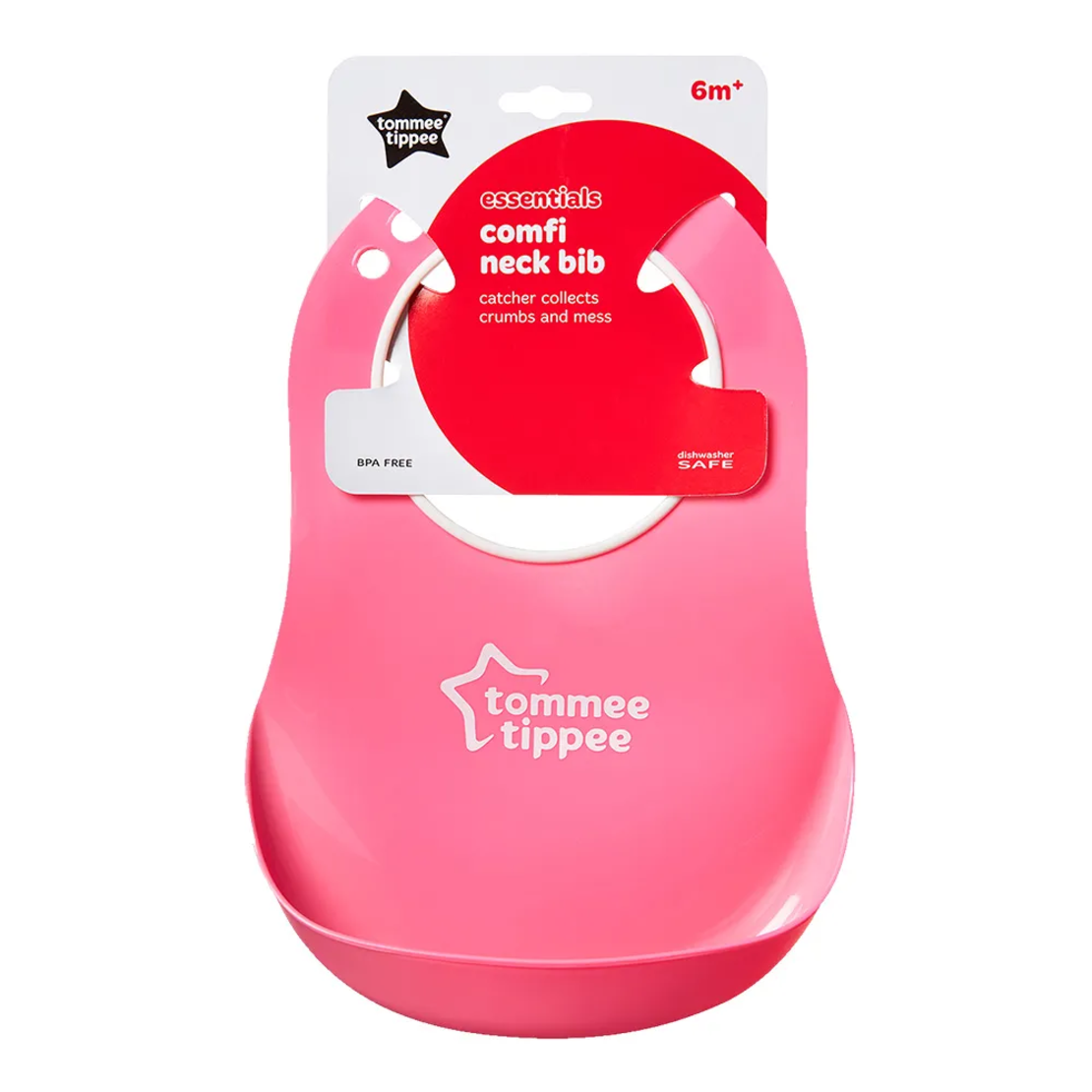 Tommee Tippee Essentials Comfi Neck Мекият Силиконов Лигавник с Джоб