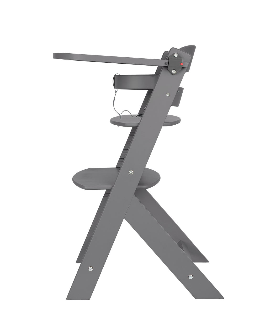 KikkaBoo Дървен Стол за Храненe Nordy Dark Grey