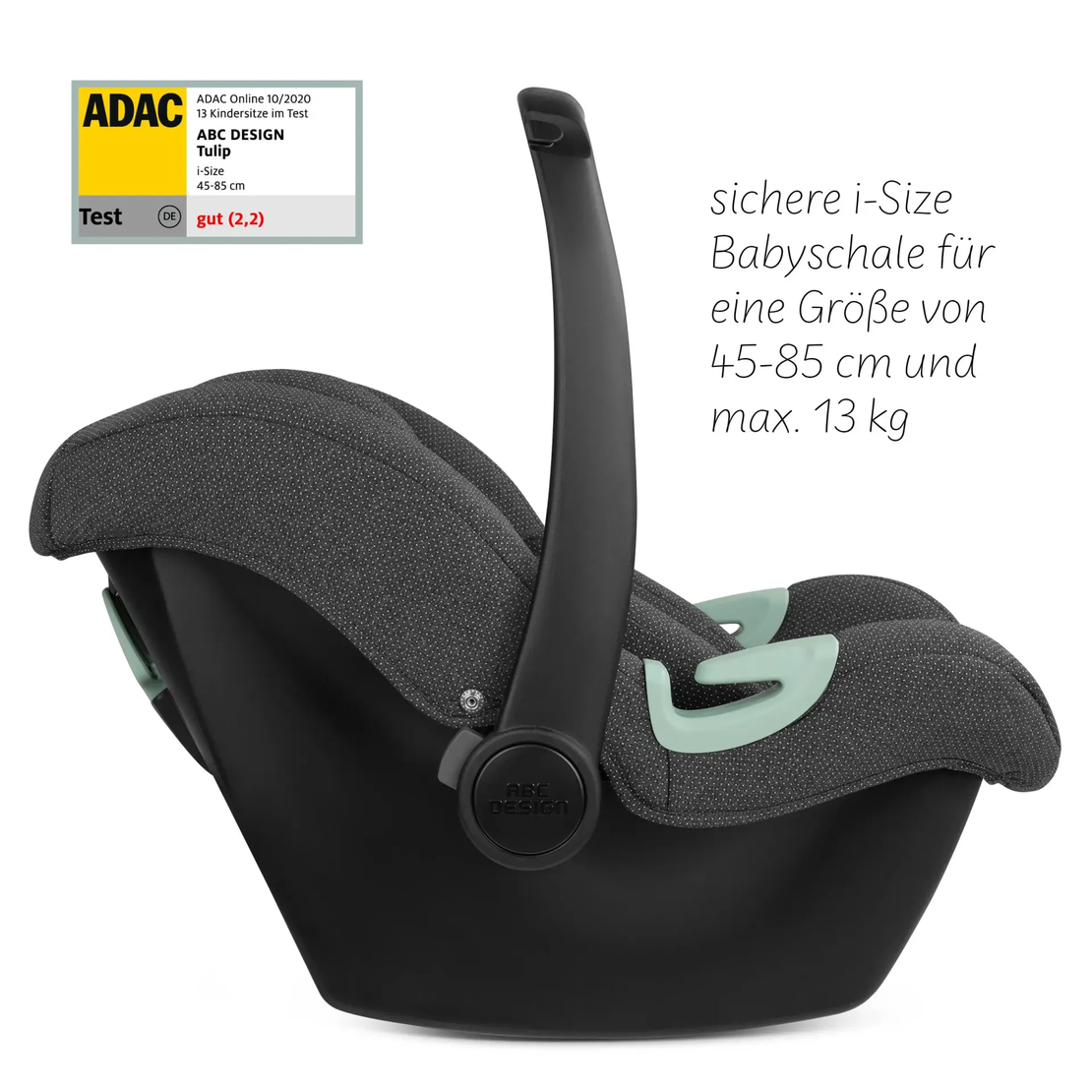 ABC Design Infant Car Seat Tulip i-Size for Newborn Babys Кош за Новородено Bubble