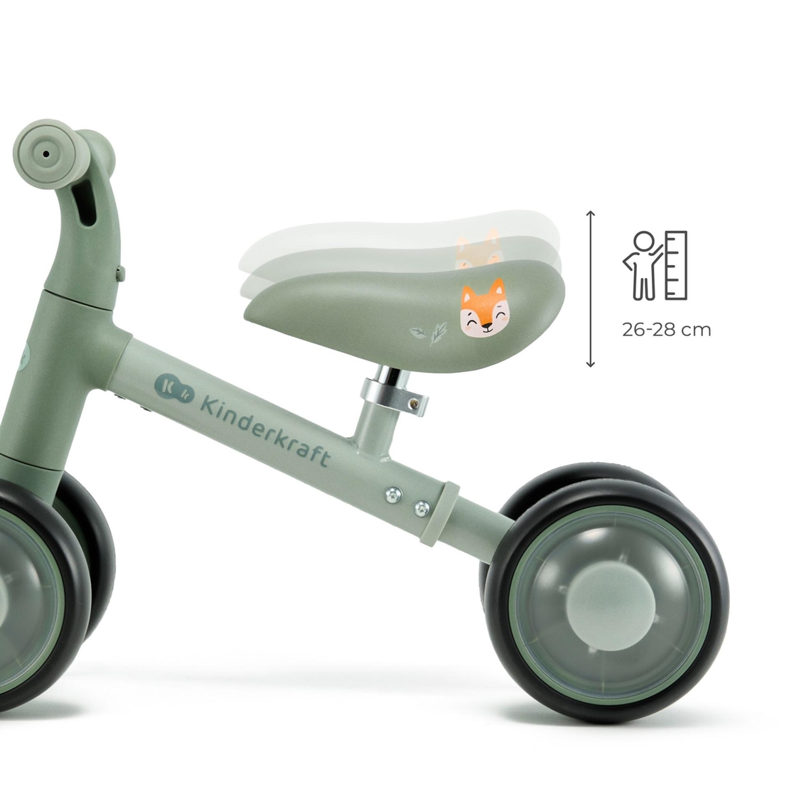 KinderKraft CUTIE FLASH GREEN Колело За Баланс