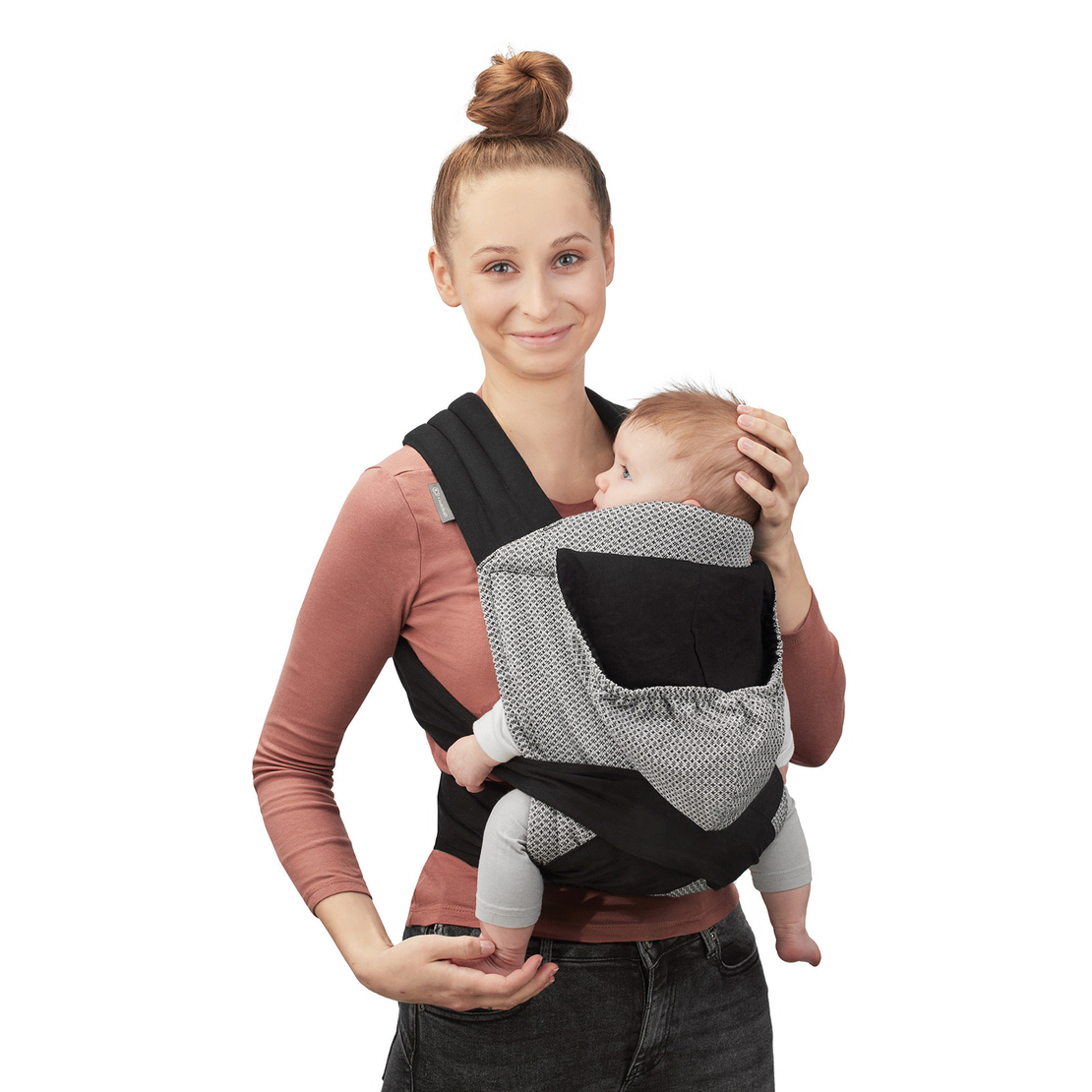  Ергономична раница за бебе KinderKraft ADOREE, Сива 