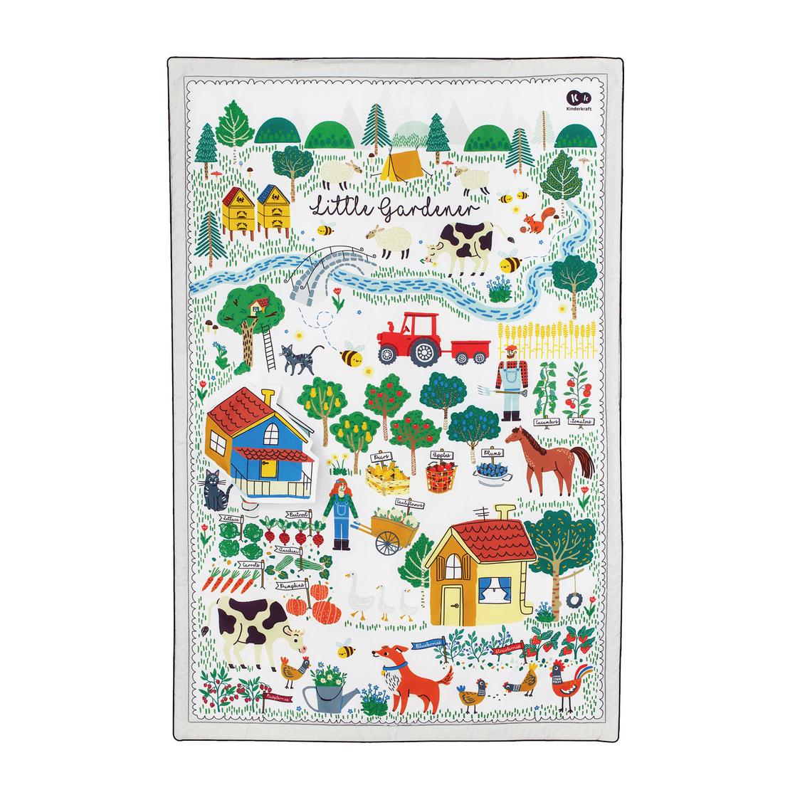  Образователна гимнастика KinderKraft LITTLE GARDENER, 3 в 1 