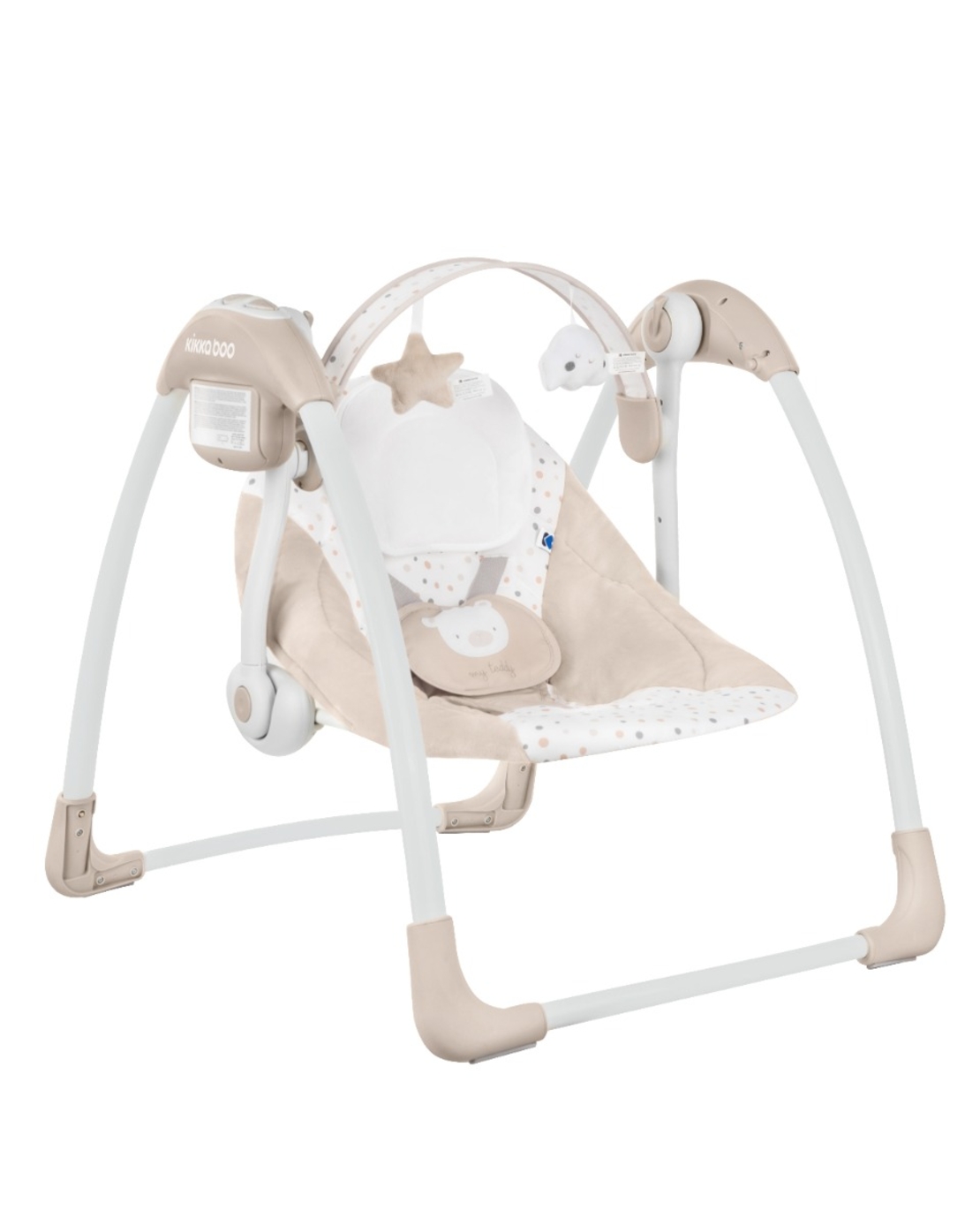 KikkaBoo Електрическа люлка Chillo My Teddy Beige