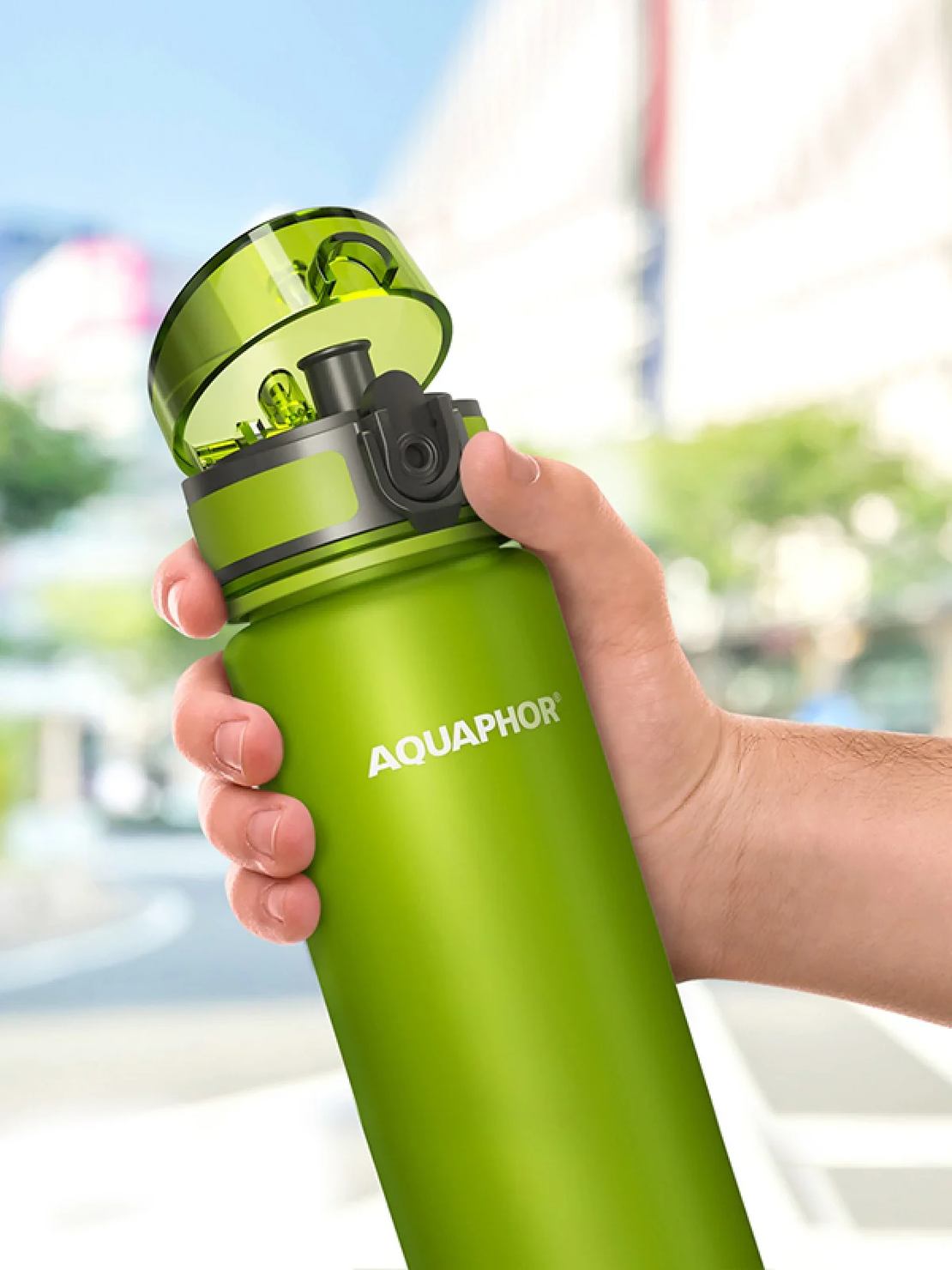 AQUAPHOR City Бутилка Филтрираща Зелена 500мл
