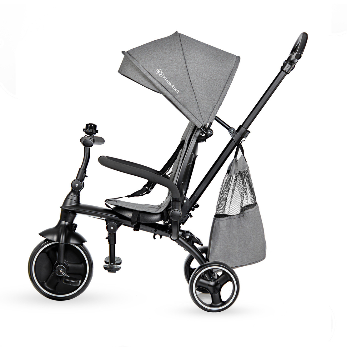  Триколка KinderKraft Jazz, 4в1, Сива 