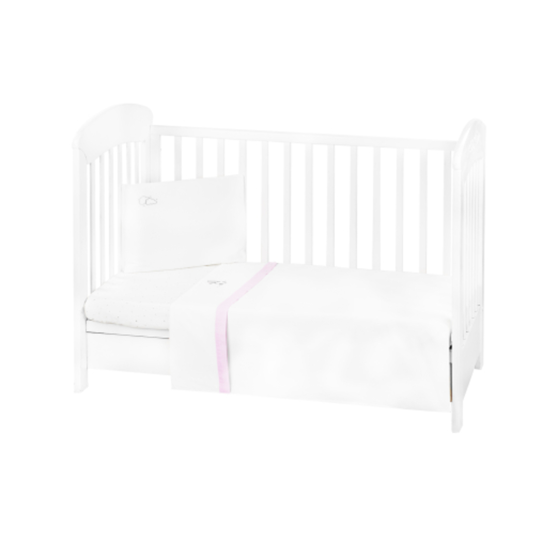 Бебешки спален комплект с бродерия 3 части EU Style 70/140 Dream Big Pink