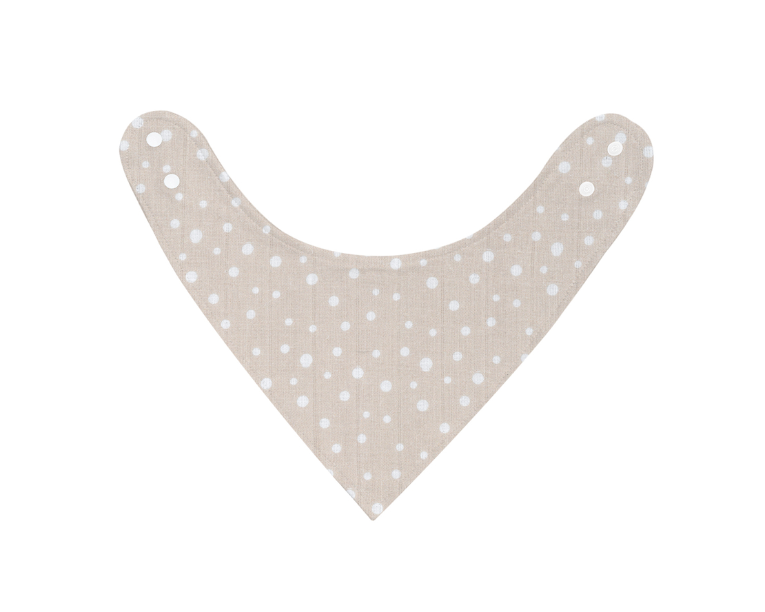 KikkaBoo Муселинов лигавник Dots Beige