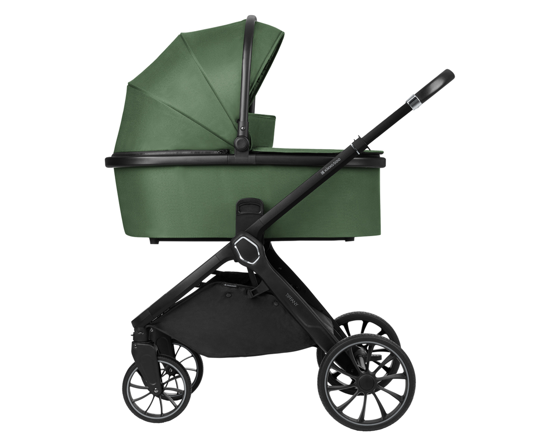KikkaBoo Комбинирана Количка 2в1 с Кош за Новородено Tiffany Army Green 2024