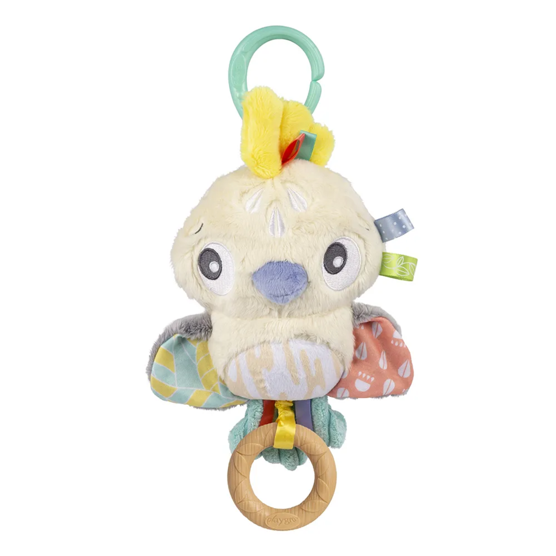 Playgro Fauna Friends Музикална Плюшена Играчка Какаду за Количка, 0м+