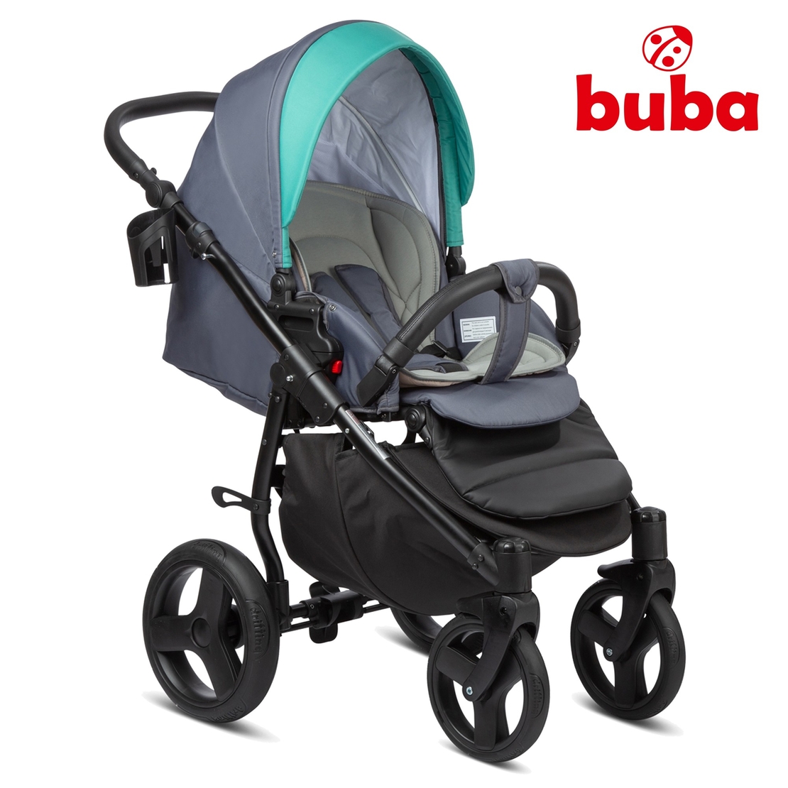  Бебешка количка 3в1 Buba Bella 755, Pewter-Green 