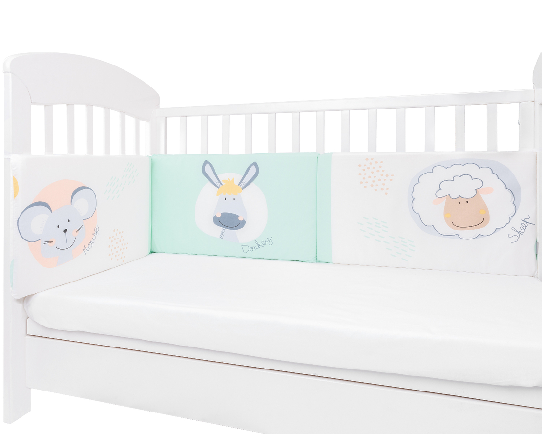 KikkaBoo Обиколник с дунапрен New Friends 210см