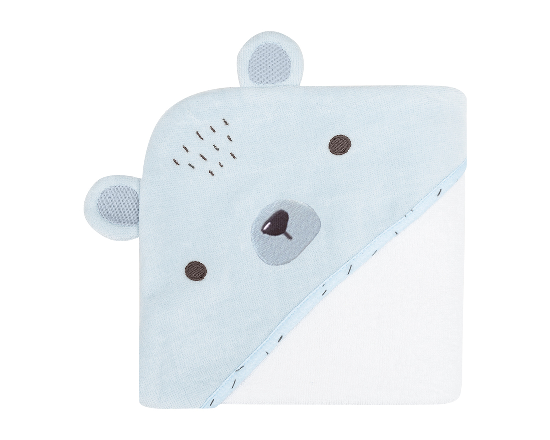 Хавлия с качулка 90/90см Bear with me Blue