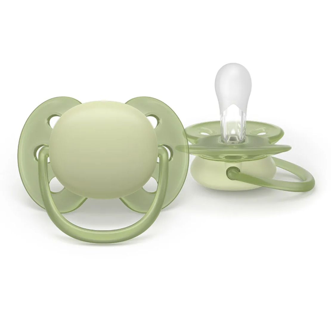 Philips AVENT SCF091/45 Комплект от 2 Броя Ортодонтични Силиконови Залъгалки Пастелни Цветове в Кутия за Стерилизиране