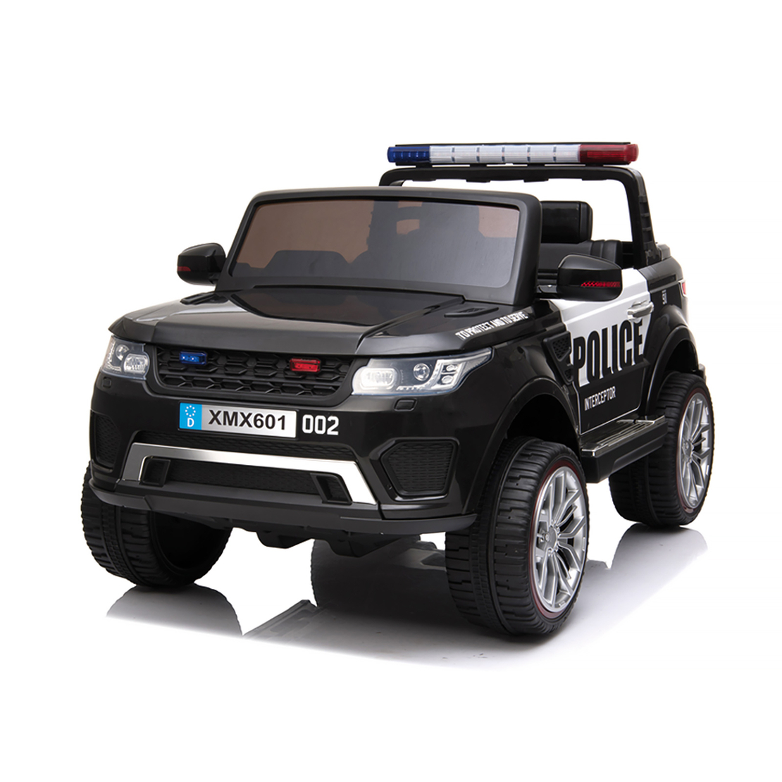 Chipolino  Eлектрически джип POLICE за две деца EVA гуми Черен
