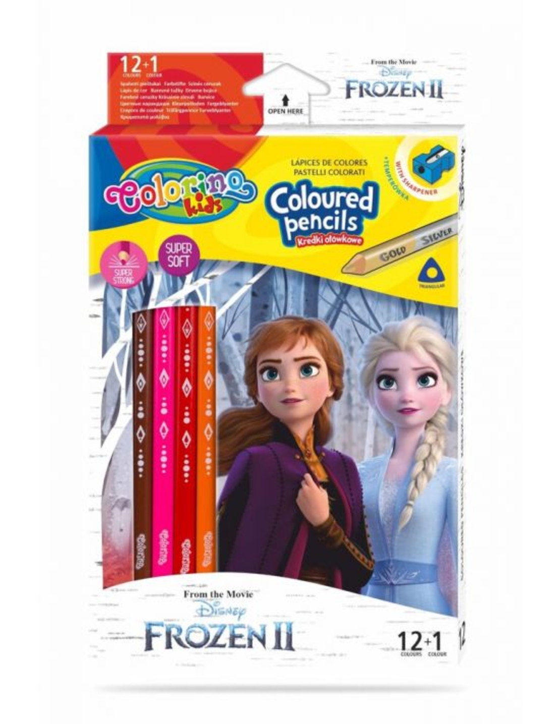 Цветни моливи Frozen, 12 бр.