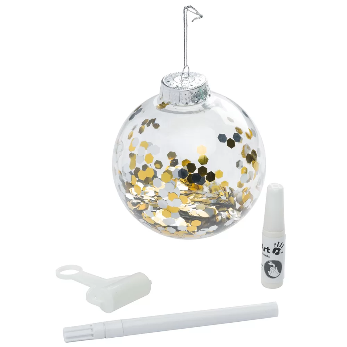 BABY ART MY BABY STILE  CHRISTMAS BALL - КОЛЕДНА ТОПКА ПРОЗРАЧНА