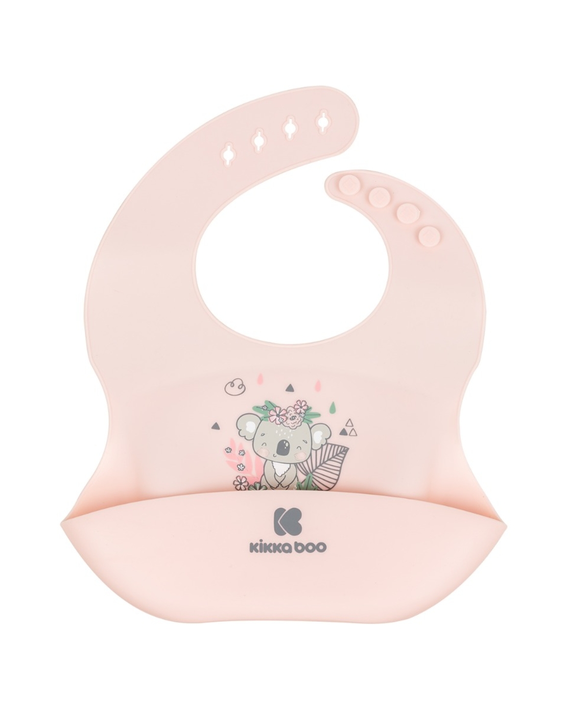 KikkaBoo Лигавник силиконов Savanna Friends Pink