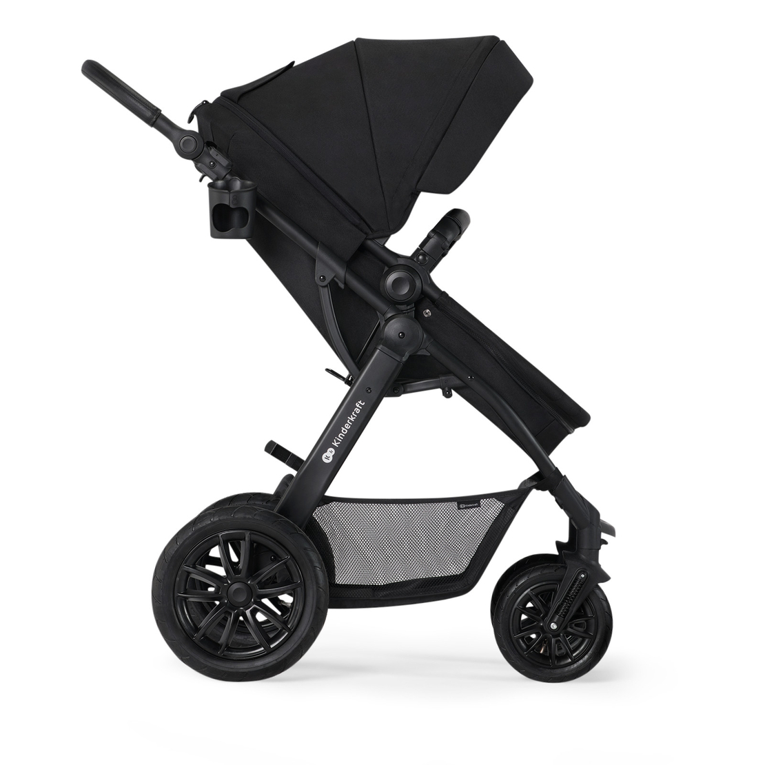 Количка KinderKraft Xmoov 2023, 3в1, Черна