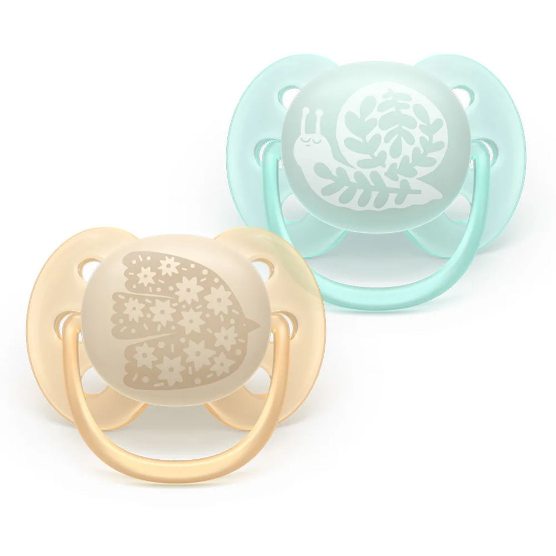 Philips AVENT SCF091/41 Комплект 2 Броя Ортодонтични Силиконови Залъгалки в Кутия за Стерилизиране