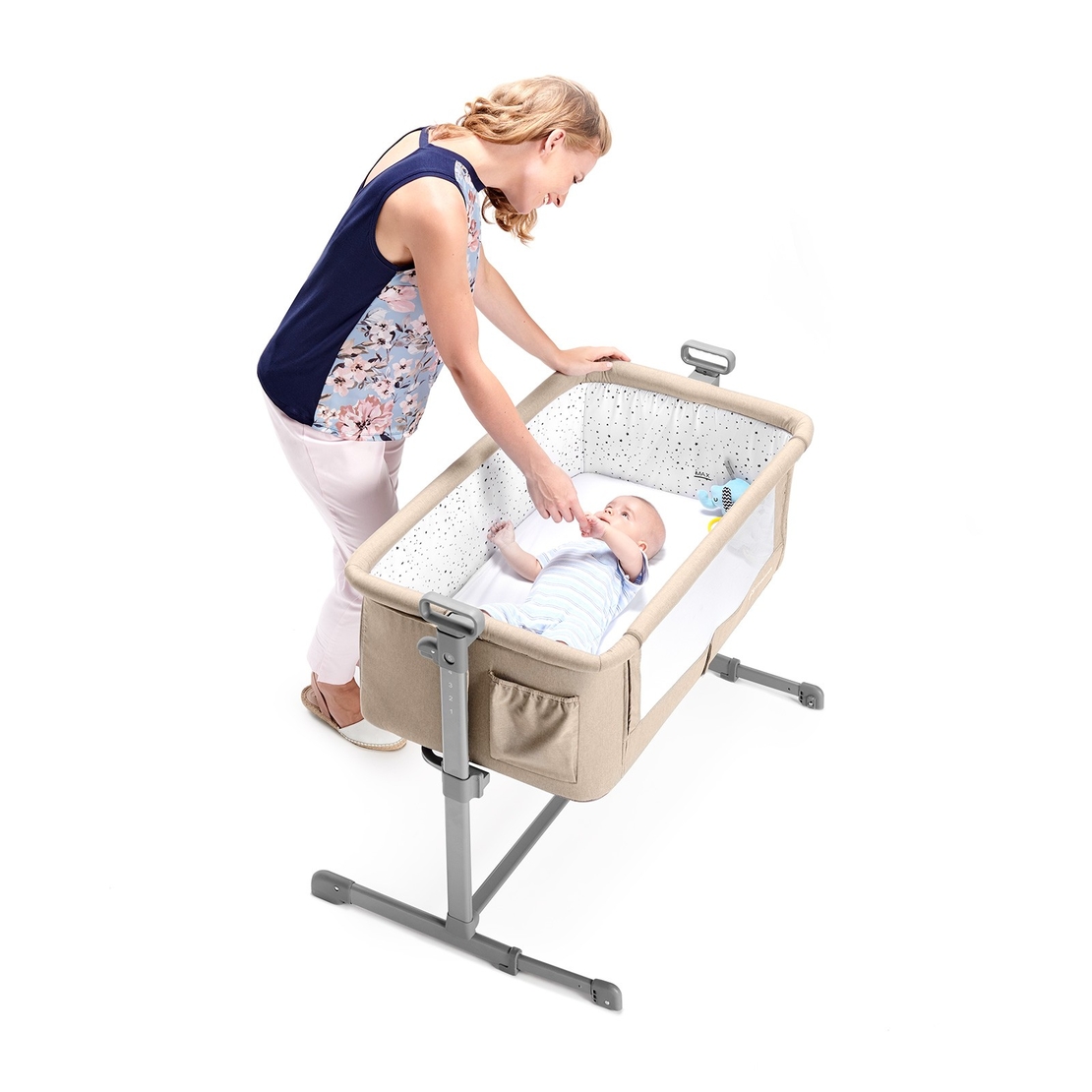 Бебешка кошара KinderKraft Neste, Бежова