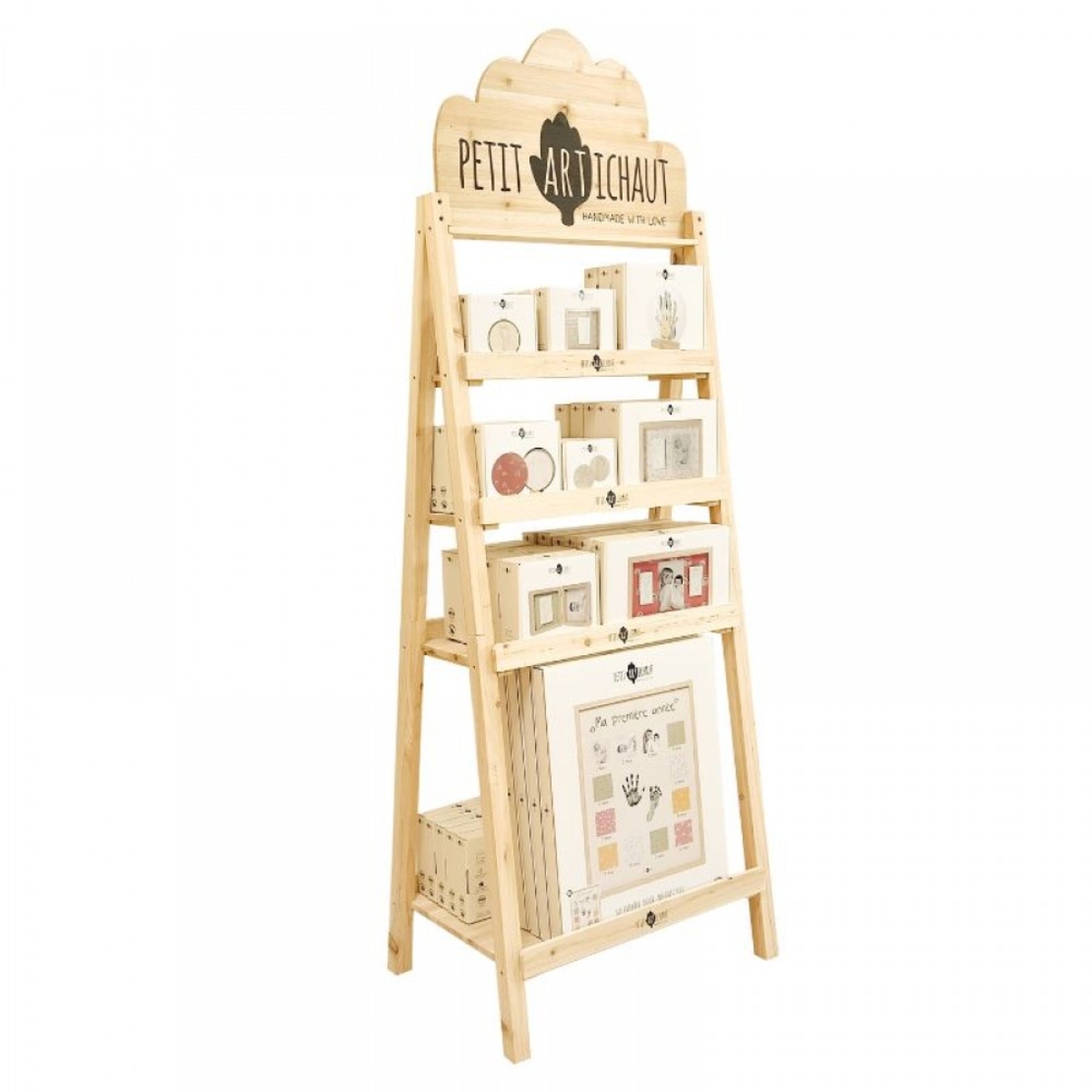 Petit ARTichaut Дървен Стелаж Petit Artichaut