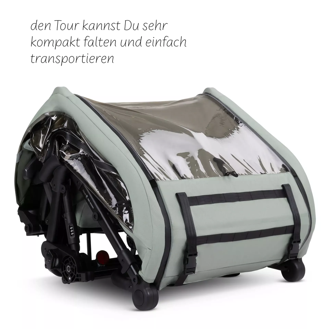 ABC Design Детска Количка за Колело Bicycle Trailer Tour Olive with 2 Comfort Seats & Air Wheels