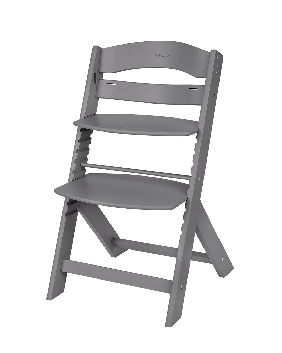 KikkaBoo Дървен Стол за Храненe Nordy Dark Grey