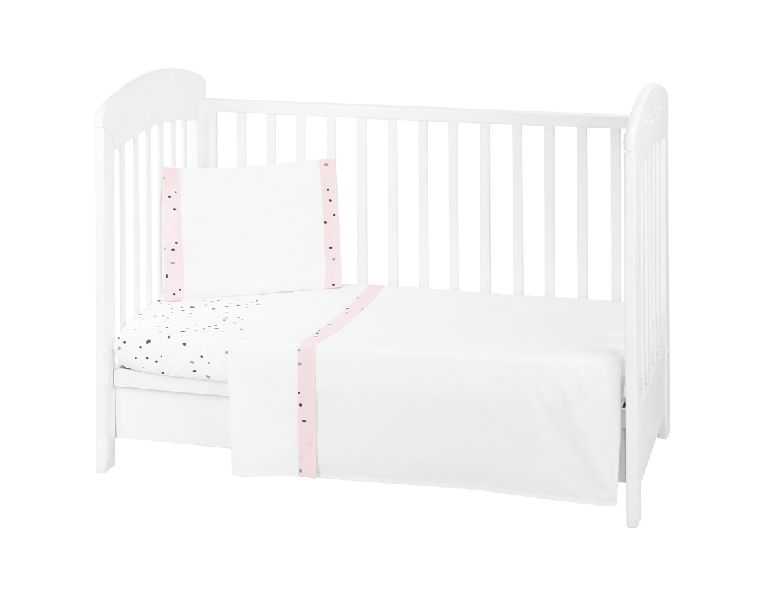 Бебешки спален комплект 3 части EU Style 60/120 Bear with me Pink