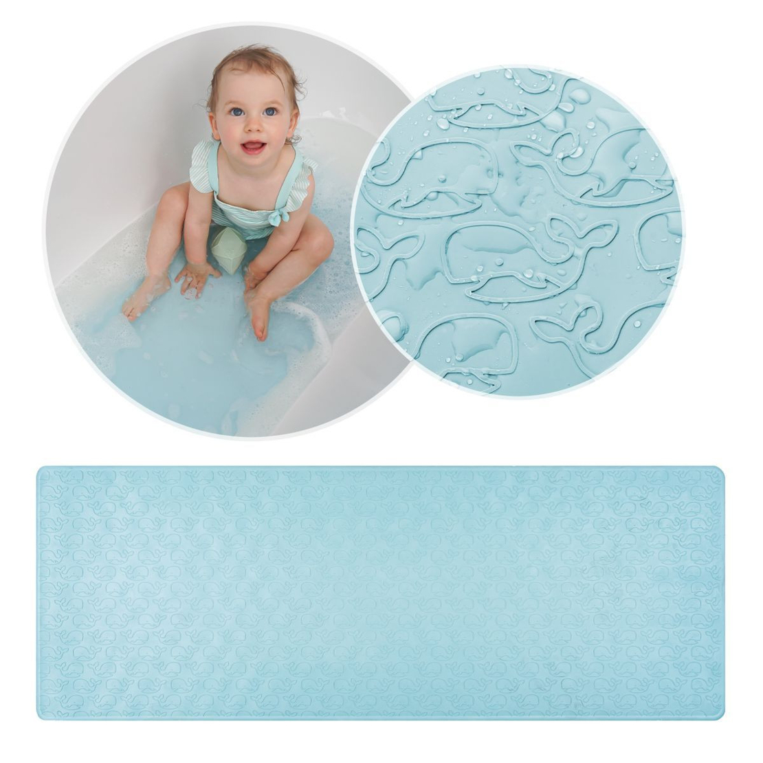  Нехлъзгаща подложка за баня XL Reer MyHappyBath , синя 
