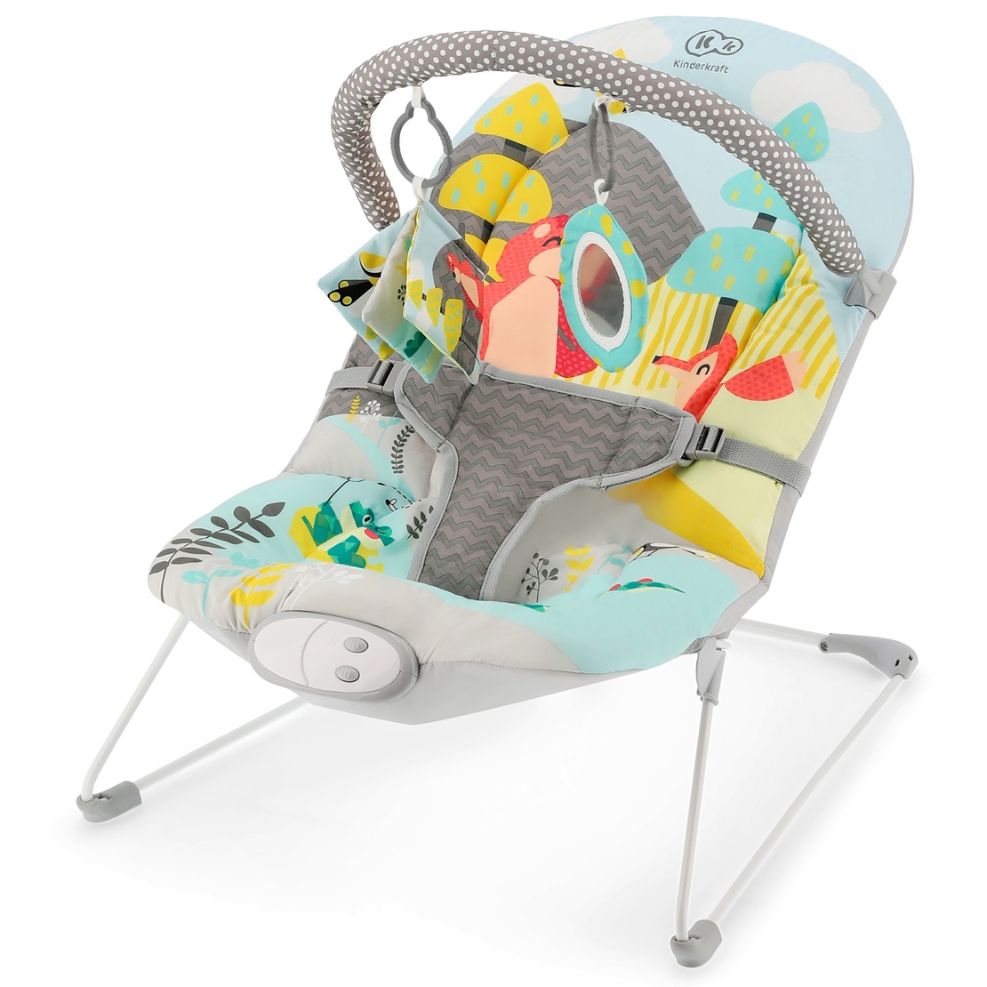 Шезлонг с вибрация KinderKraft MilyFUN, 8 мелодии