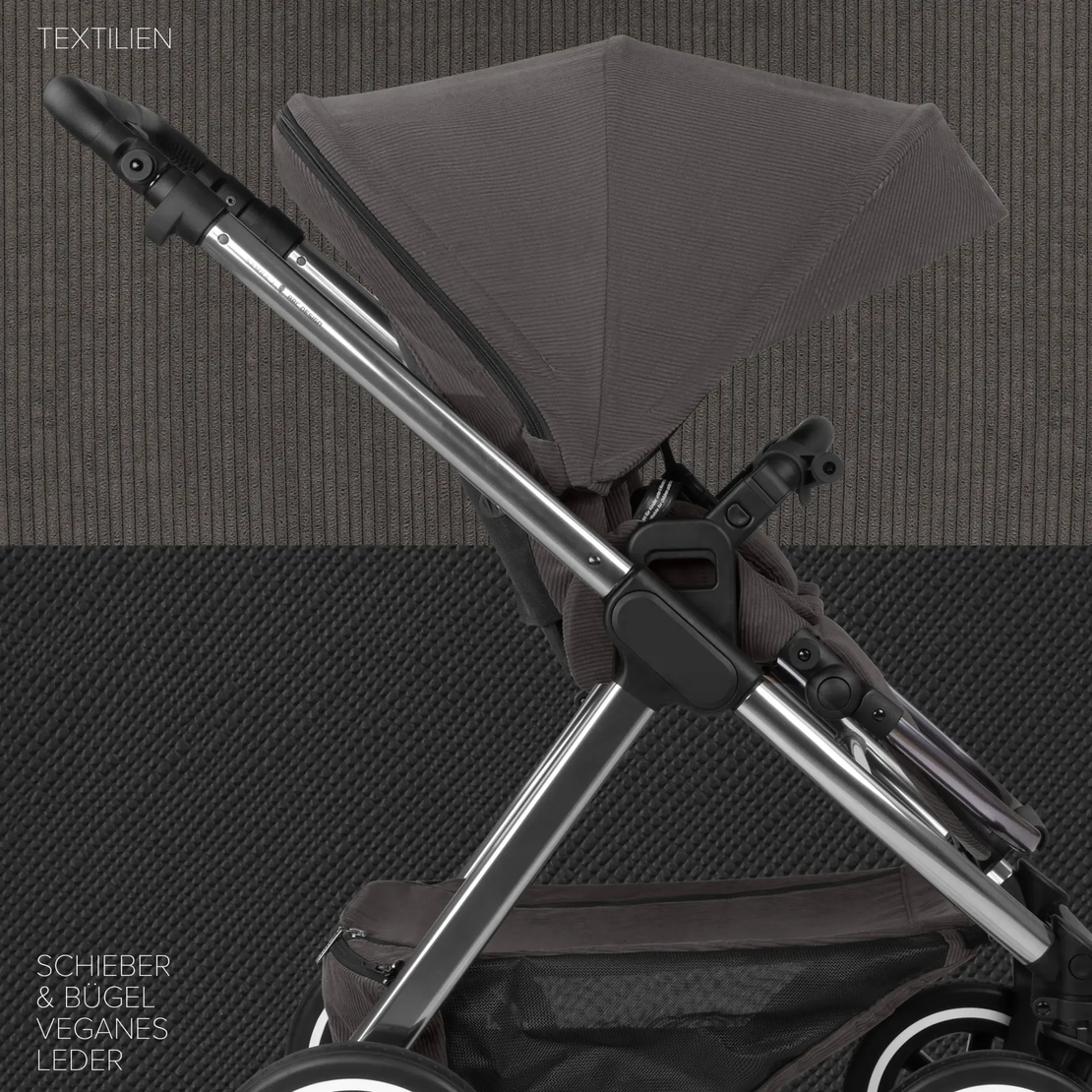 ABC Design Samba 2 Almond Комбинирана Детска Количка 2 в 1