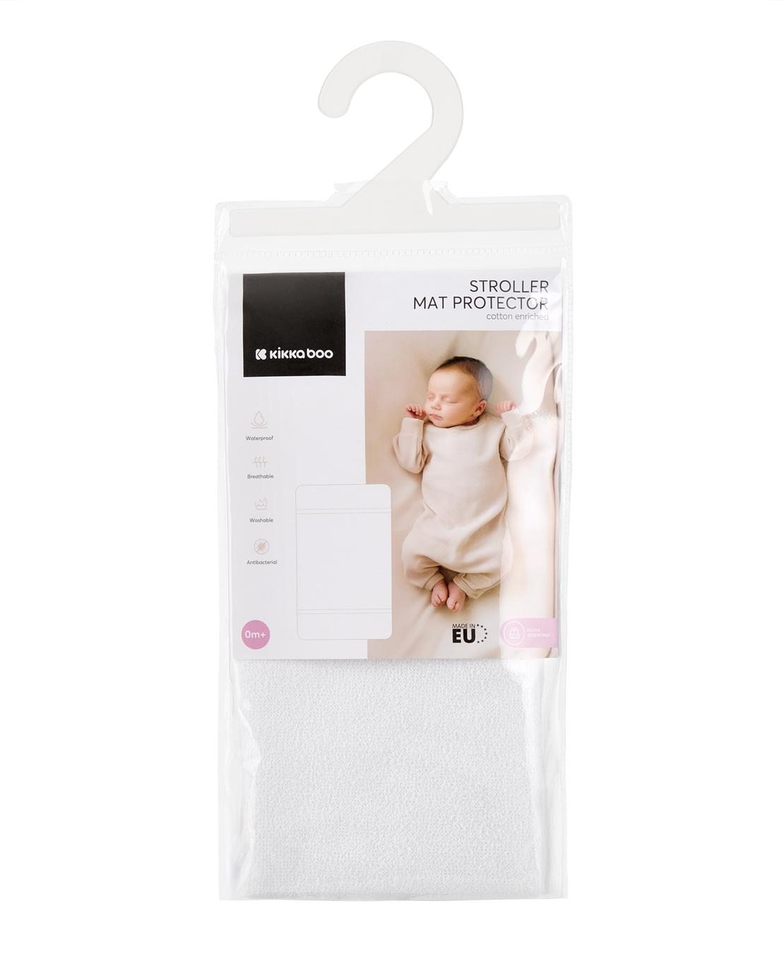 KikkaBoo Протектор за Матрак с Lастик  Памук 38/78 см за Количка