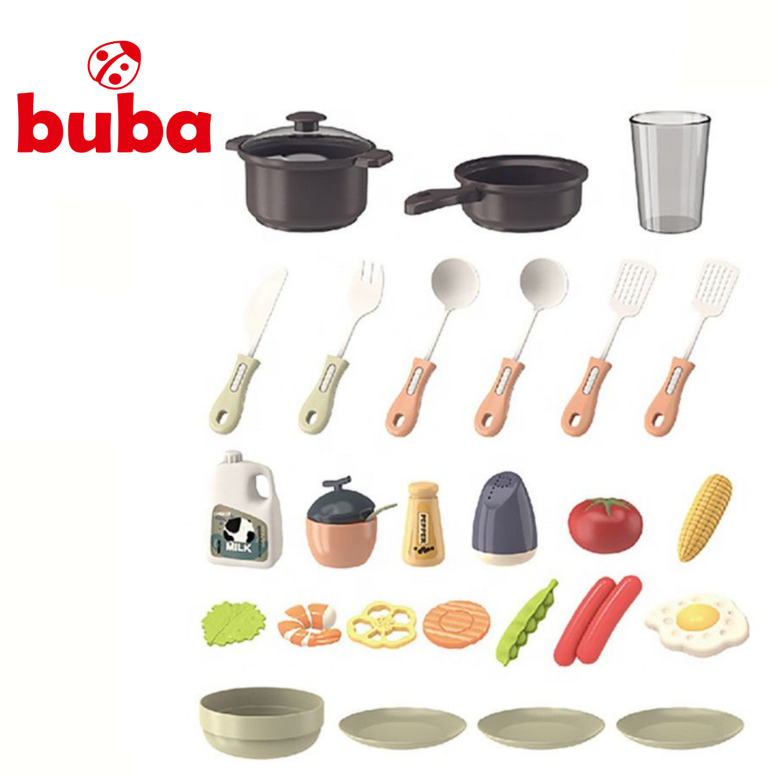  Детска кухня Buba Home Kitchen, Ретро, 889-196, розова 