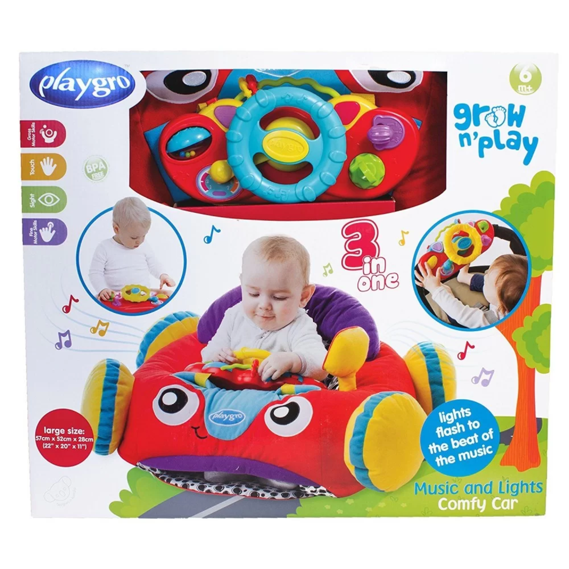 PLAYGRO ИГРАЛЕН ЦЕНТЪР КОЛА СЪС СВЕТЛИНИ И ЗВУЦИ 6М+