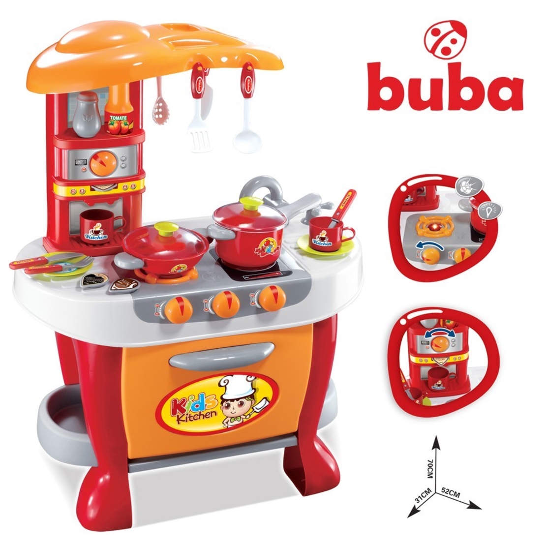  Детска кухня Buba Little Chef, Червена 