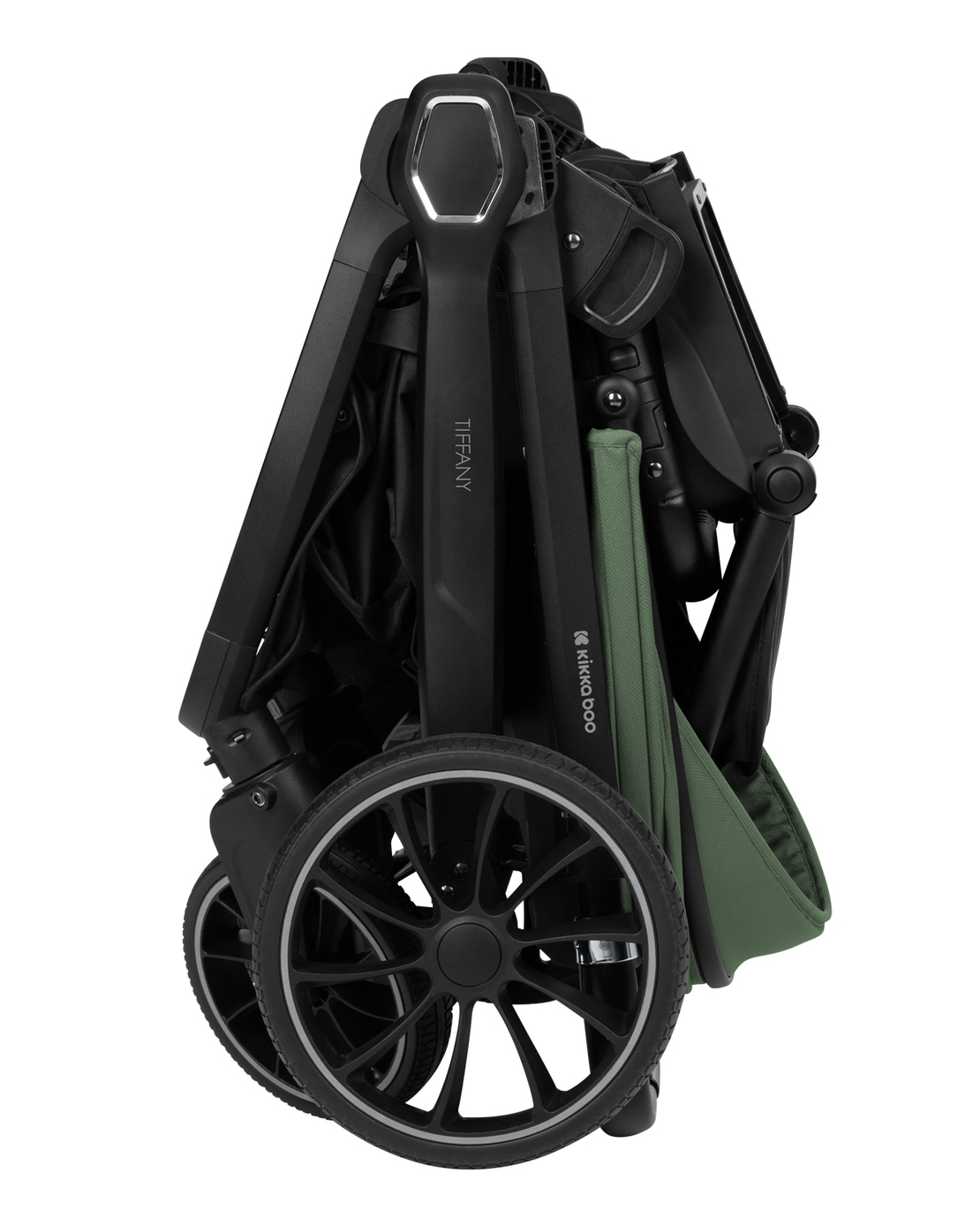KikkaBoo Комбинирана Количка 2в1 с Кош за Новородено Tiffany Army Green 2024