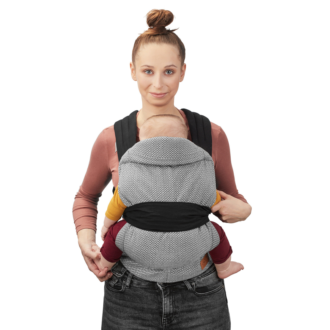  Ергономична раница за бебе KinderKraft ADOREE, Сива 