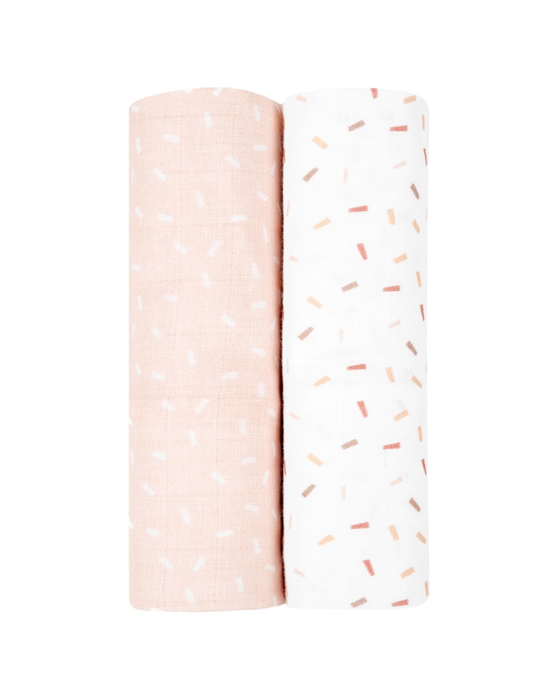 Комплект 2бр муселинови пелени 80х80 см Confetti Pink
