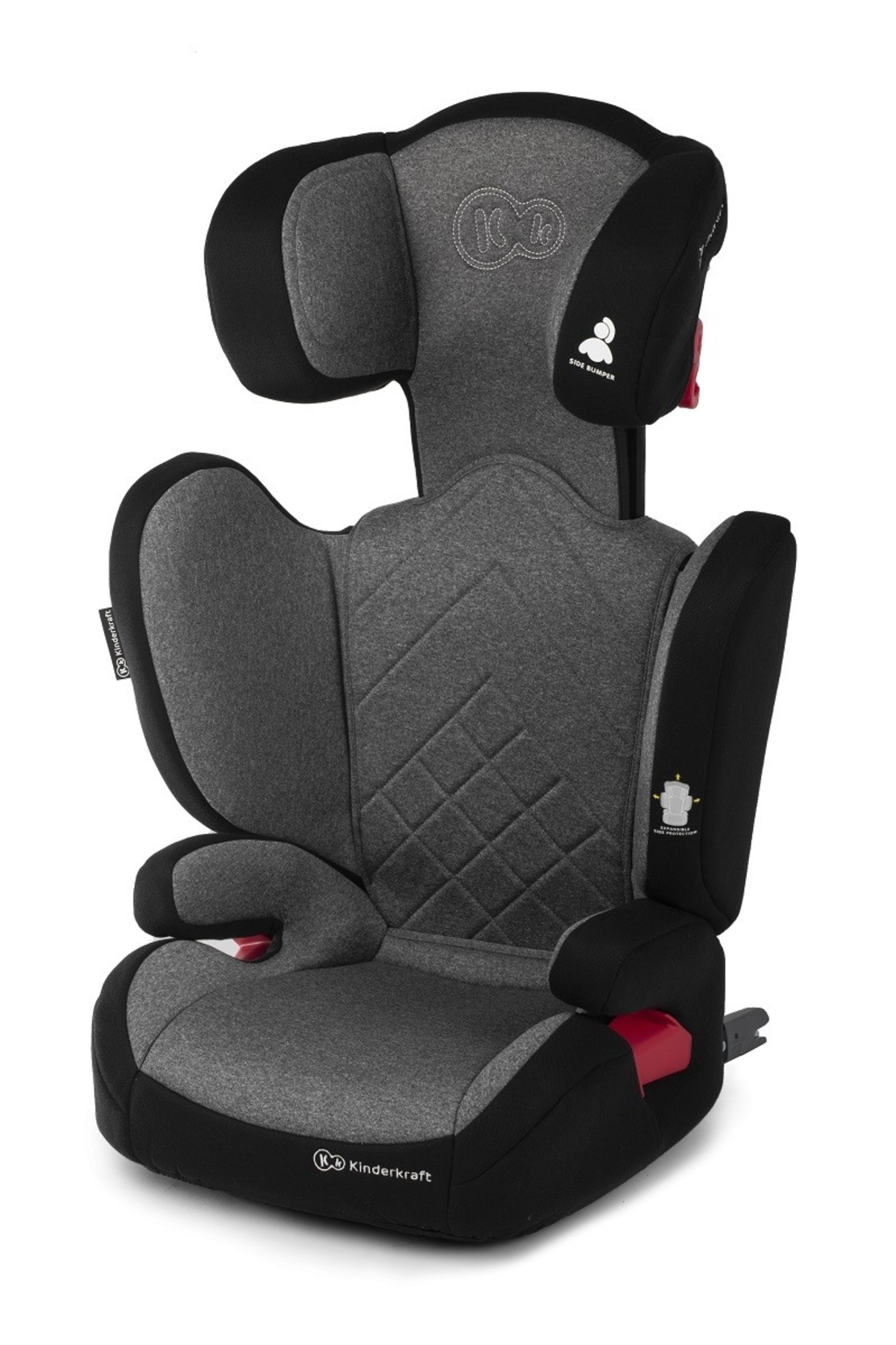  Столче за кола KinderKraft Xpand 15-36 кг, Isofix, Сиво 