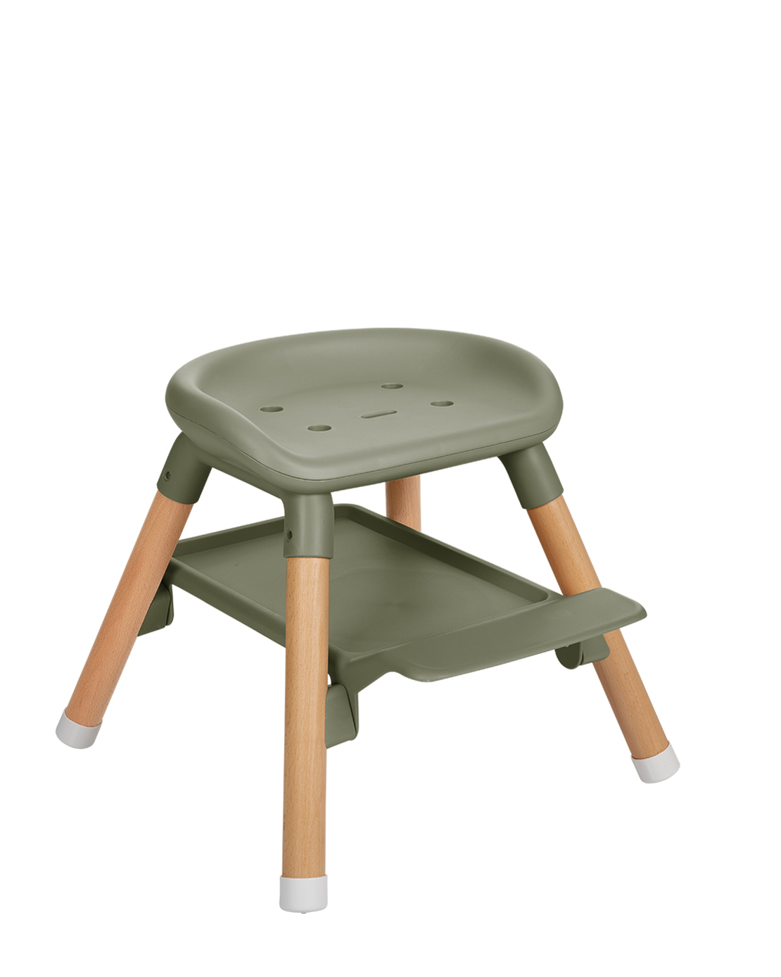 KikkaBoo Стол за Хранене 6в1 Woody Army Green 2024