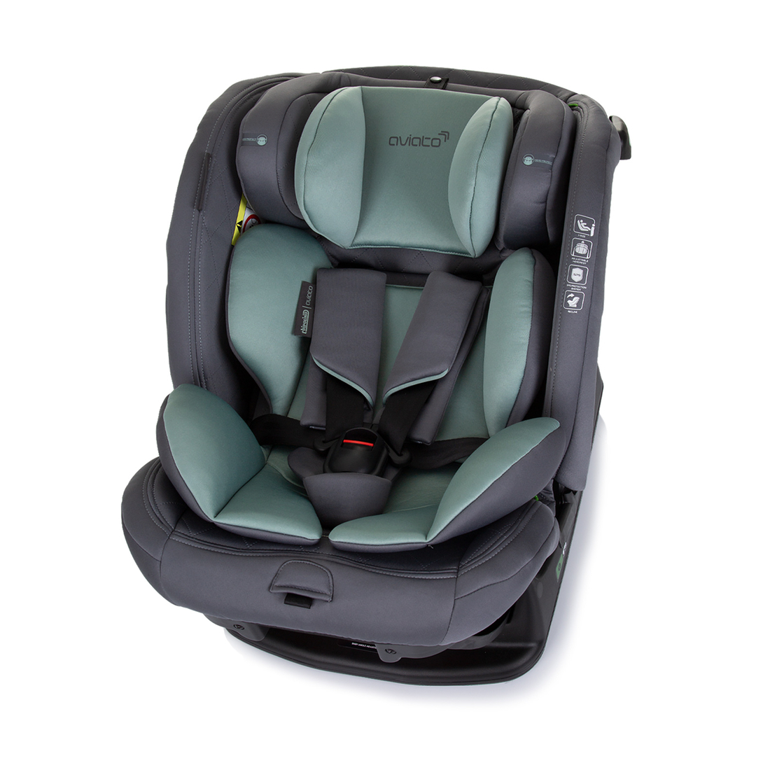 Chipolino Столче за кола 40-150 cm I-SIZE АВИАТО Зелено