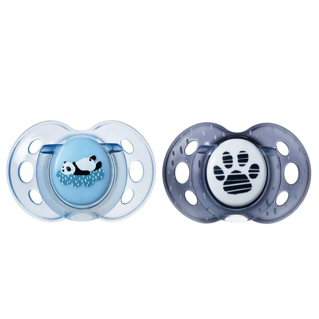 Tommee Tippee ОРТОДОНТИЧНИ ЗАЛЪГАЛКИ - ANYTIME 18-36М (2 бр./оп.) СИН/СИВ