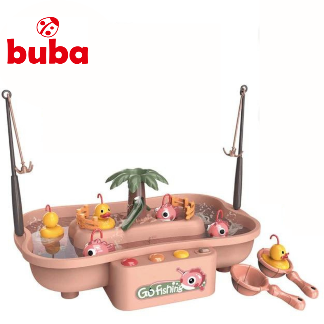  Комплект за риболов Buba Go Fishing 889-194, рибки, розов 