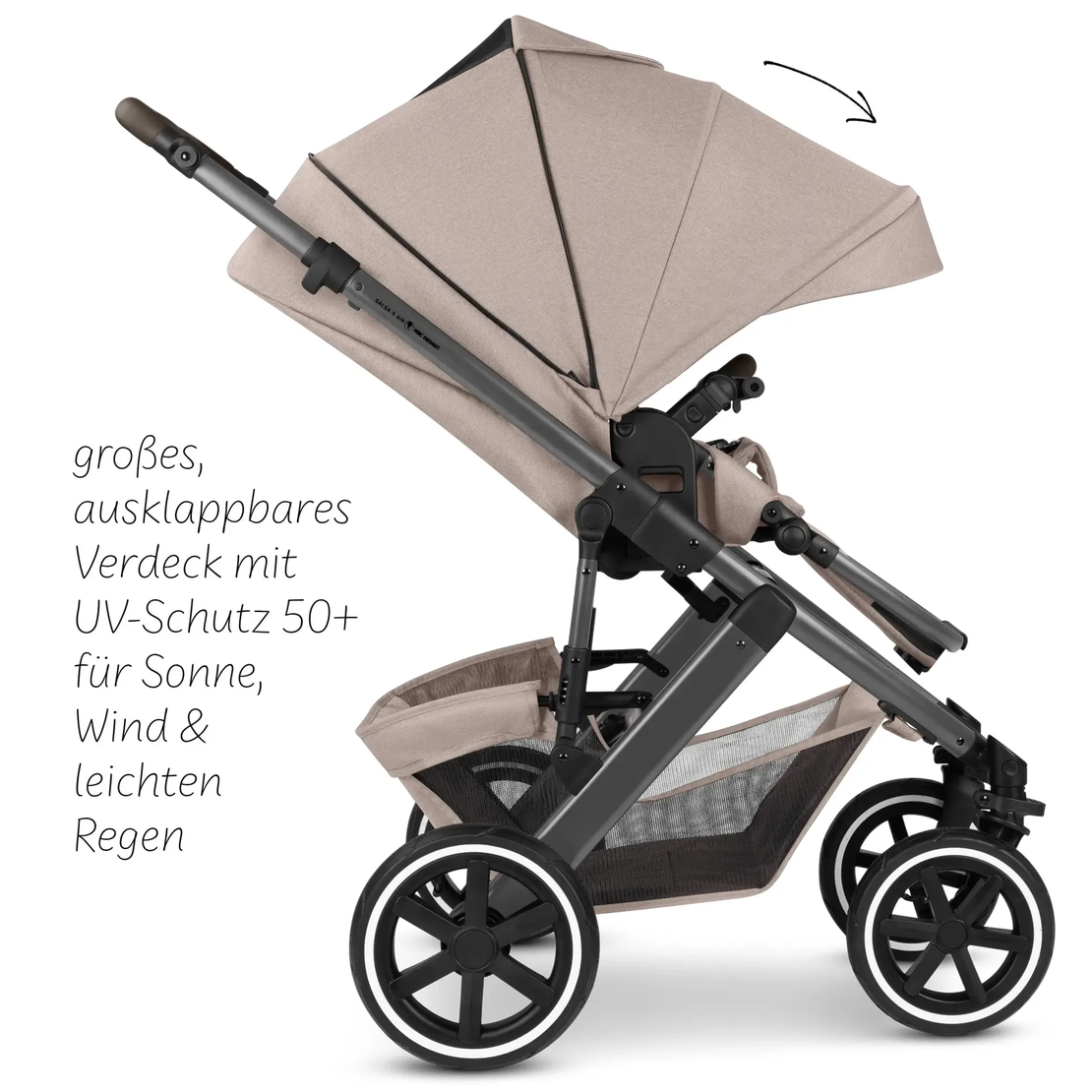 ABC Design Salsa 5 Air Camel Комбинирана Детска Количка 2 в 1