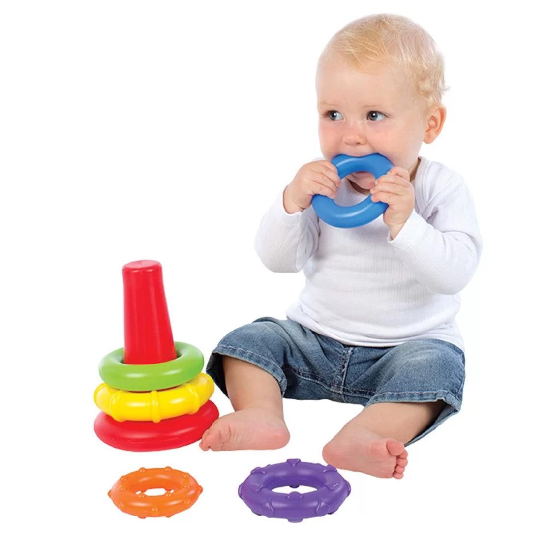 PLAYGRO КОНУС С ЦВЕТНИ РИНГОВЕ 9М+