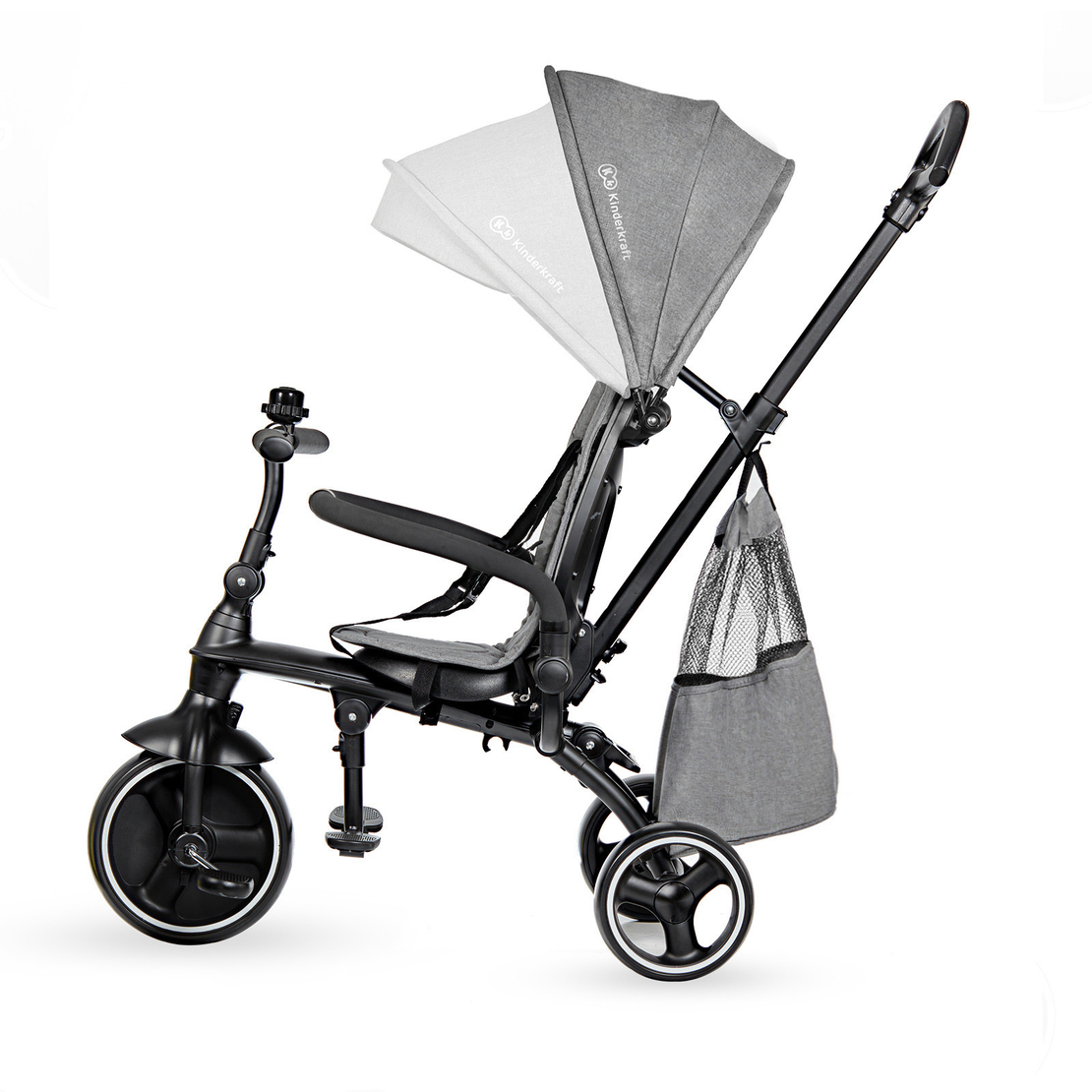  Триколка KinderKraft Jazz, 4в1, Сива 