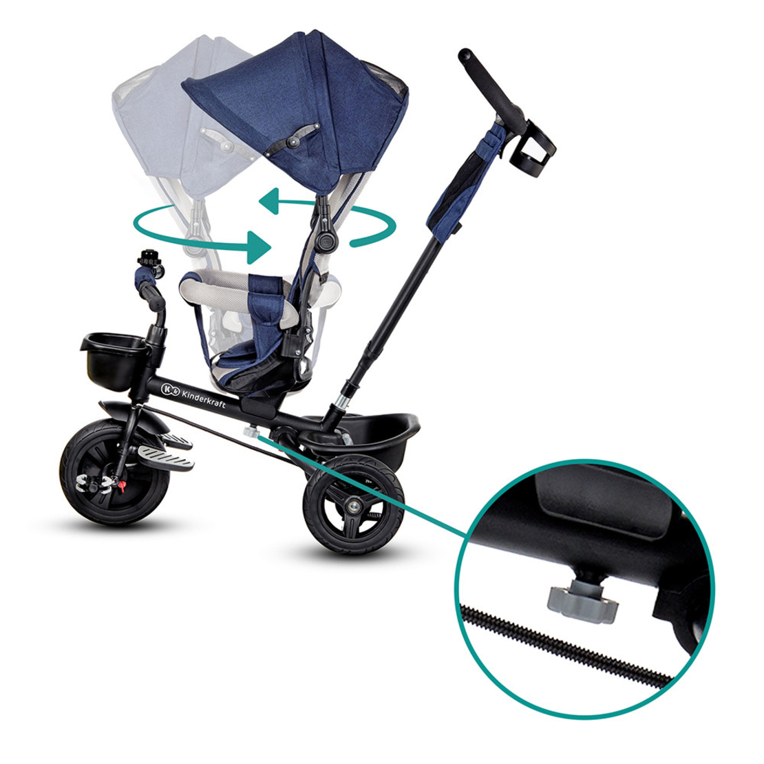  Триколка KinderKraft AVEO, Синя 
